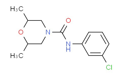 CAS No. 77280-29-6, N-(3-Chlorophenyl)-2,6-dimethylmorpholine-4-carboxamide