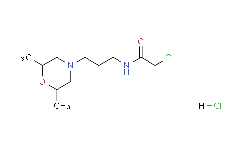 CAS No. 1209442-96-5, 2-chloro-N-[3-(2,6-dimethylmorpholin-4-yl)propyl]acetamide hydrochloride