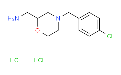 CAS No. 174560-80-6, (4-(4-Chlorobenzyl)morpholin-2-yl)methanamine dihydrochloride