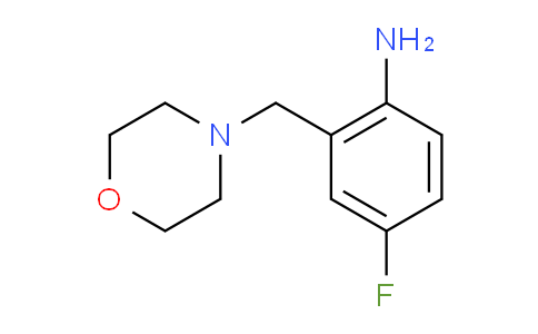 CAS No. 503160-33-6, 4-Fluoro-2-(morpholinomethyl)aniline