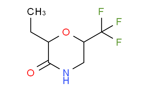 CAS No. 1375472-97-1, 2-ethyl-6-(trifluoromethyl)morpholin-3-one