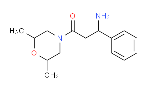 CAS No. 1134883-36-5, 3-amino-1-(2,6-dimethylmorpholin-4-yl)-3-phenyl-propan-1-one