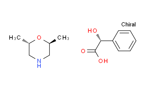 CAS No. 943344-44-3, (2S,6S)-2,6-dimethylmorpholine;(2R)-2-hydroxy-2-phenyl-acetic acid
