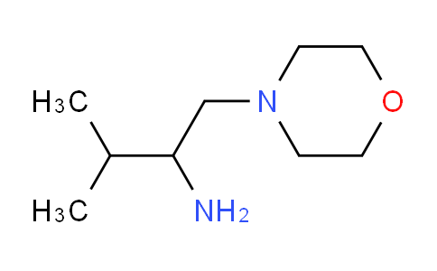 CAS No. 1021235-04-0, 3-methyl-1-(morpholin-4-yl)butan-2-amine