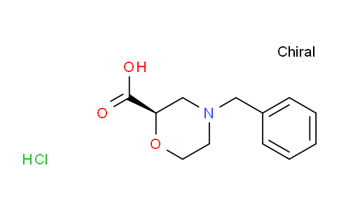 CAS No. 1401233-93-9, (2R)-4-benzylmorpholine-2-carboxylic acid hydrochloride