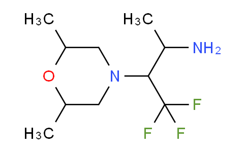 CAS No. 1249307-75-2, 3-(2,6-dimethylmorpholin-4-yl)-4,4,4-trifluorobutan-2-amine