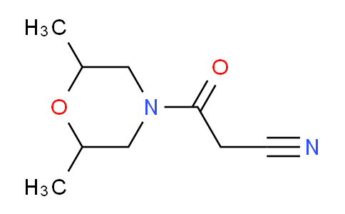 CAS No. 219620-30-1, 3-(2,6-dimethylmorpholin-4-yl)-3-oxopropanenitrile