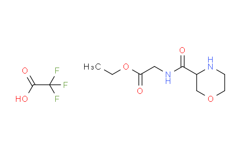 CAS No. 1443979-21-2, ethyl 2-[(morpholin-3-yl)formamido]acetate; trifluoroacetic acid