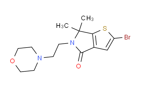 CAS No. 1951483-83-2, 2-bromo-6,6-dimethyl-5-[2-(morpholin-4-yl)ethyl]-4H,5H,6H-thieno[2,3-c]pyrrol-4-one