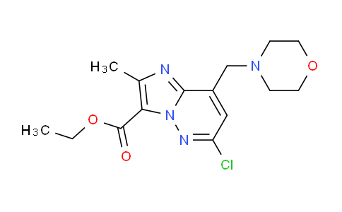 CAS No. 1422006-65-2, ethyl 6-chloro-2-methyl-8-[(morpholin-4-yl)methyl]imidazo[1,2-b]pyridazine-3-carboxylate