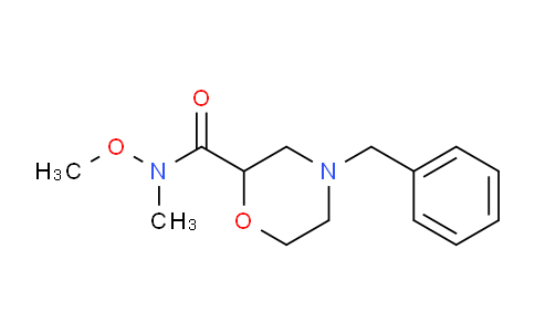 CAS No. 852237-32-2, 2-Morpholinecarboxamide,N-methoxy-N-methyl-4-(phenylmethyl)-