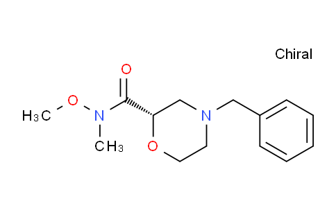 CAS No. 852237-49-1, (2S)-4-benzyl-N-methoxy-N-methylmorpholine-2-carboxamide
