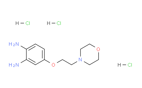 CAS No. 75328-29-9, 4-(2-morpholinoethoxy)benzene-1,2-diamine trihydrochloride
