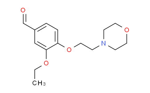 CAS No. 350998-38-8, 3-ethoxy-4-(2-morpholin-4-ylethoxy)benzaldehyde