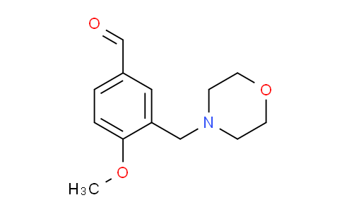 CAS No. 128501-81-5, 4-methoxy-3-(morpholin-4-ylmethyl)benzaldehyde