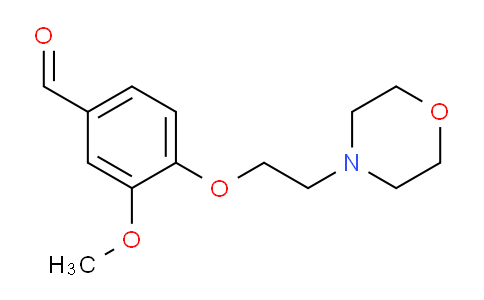 CAS No. 6131-05-1, 3-methoxy-4-(2-morpholin-4-ylethoxy)benzaldehyde