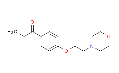 CAS No. 2089-21-6, 1-[4-(2-morpholin-4-ylethoxy)phenyl]propan-1-one