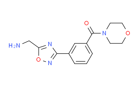 CAS No. 1185299-40-4, (3-(5-(aminomethyl)-1,2,4-oxadiazol-3-yl)phenyl)(morpholino)methanone