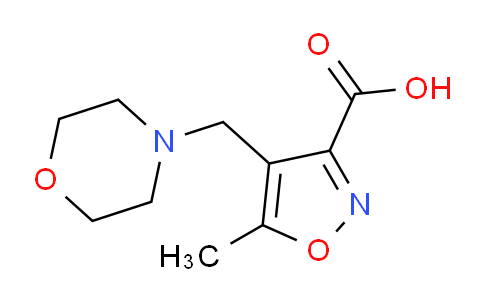 CAS No. 893750-08-8, 5-methyl-4-(morpholin-4-ylmethyl)isoxazole-3-carboxylic acid