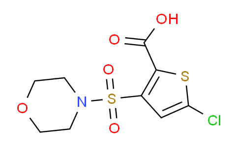 CAS No. 948015-50-7, 5-chloro-3-(morpholin-4-ylsulfonyl)thiophene-2-carboxylic acid