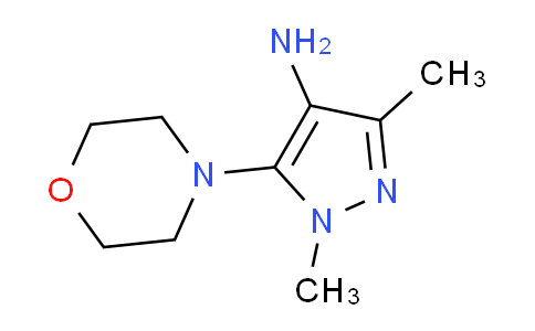 CAS No. 568577-87-7, 1,3-dimethyl-5-morpholino-1H-pyrazol-4-amine