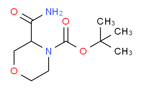 CAS No. 518047-39-7, tert-butyl 3-carbamoylmorpholine-4-carboxylate