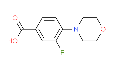 CAS No. 588708-72-9, 3-Fluoro-4-(4-morpholinyl)benzoic acid