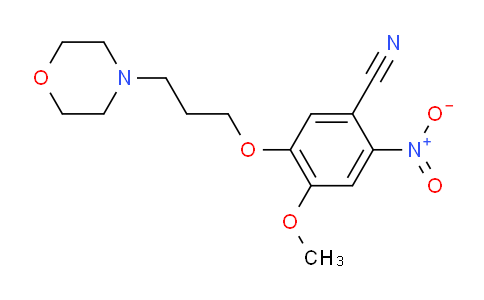 CAS No. 675126-26-8, 4-Methoxy-5-(3-morpholin-4-yl-propoxy)-2-nitrobenzonitrile