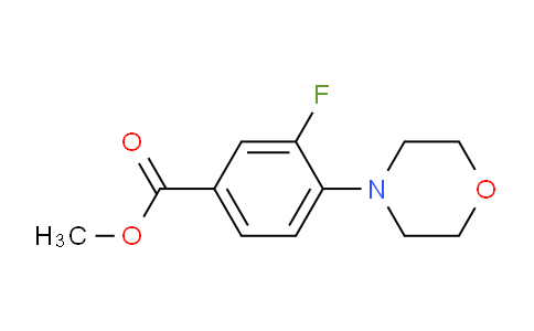 CAS No. 495405-04-4, Methyl 3-fluoro-4-morpholinobenzoate