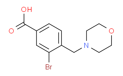 CAS No. 787529-83-3, 3-bromo-4-(morpholinomethyl)benzoic acid