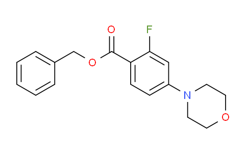 CAS No. 1272756-24-7, Benzyl 2-fluoro-4-morpholinobenzoate