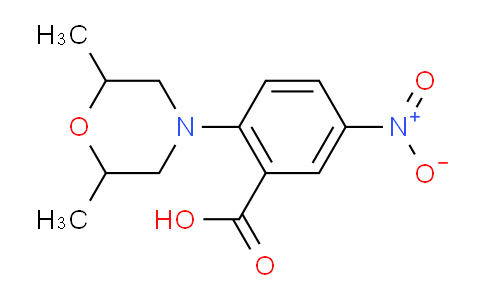 CAS No. 175136-71-7, 5-Nitro-2-(2,6-dimethylmorpholin-4-yl)benzoic acid