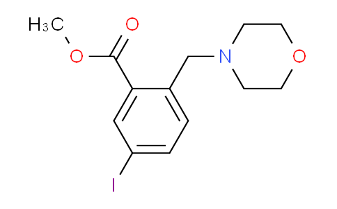 CAS No. 1131587-42-2, methyl 5-iodo-2-(morpholinomethyl)benzoate