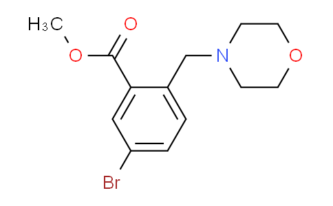 CAS No. 1131587-90-0, methyl 5-bromo-2-(morpholinomethyl)benzoate