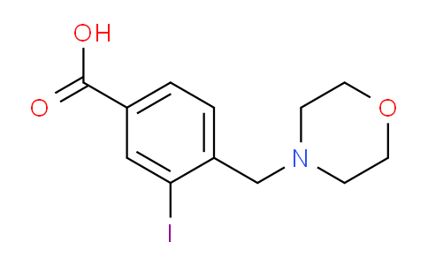 CAS No. 1131614-72-6, 3-iodo-4-(morpholinomethyl)benzoic acid