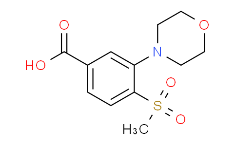 CAS No. 1197193-19-3, 4-(Methylsulfonyl)-3-morpholinobenzoic acid