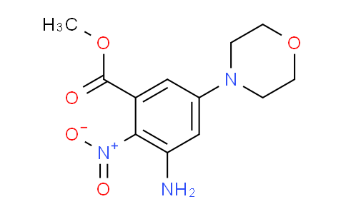 CAS No. 1203486-58-1, Methyl 3-amino-5-morpholino-2-nitrobenzoate