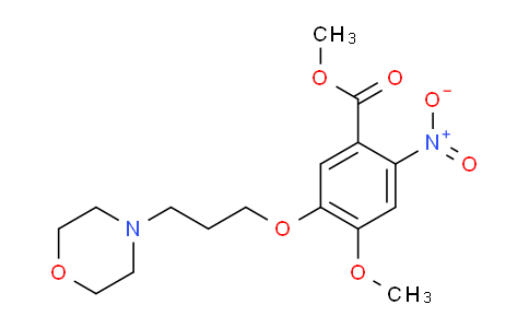 CAS No. 214472-37-4, Methyl 4-methoxy-3-(3-morpholinopropoxy)-2-nitrobenzoate