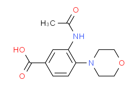 CAS No. 797809-20-2, 3-Acetylamino-4-morpholin-4-yl-benzoic acid
