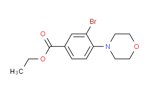 CAS No. 1131594-63-2, ethyl 3-bromo-4-morpholinobenzoate