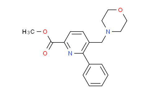 CAS No. 1152095-54-9, methyl 5-(morpholinomethyl)-6-phenylpicolinate