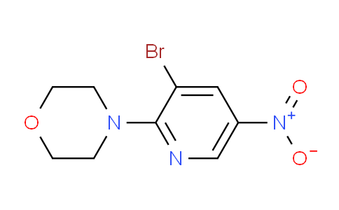 CAS No. 1065074-89-6, 4-(3-Bromo-5-nitropyridin-2-yl)morpholine