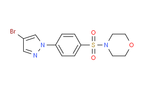 CAS No. 1187385-89-2, 4-{[4-(4-Bromo-1H-pyrazol-1-yl)-phenyl]sulfonyl}morpholine