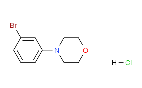 CAS No. 197846-83-6, 4-(3-Bromophenyl)morpholine hydrochloride