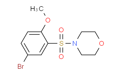 CAS No. 325809-68-5, 4-((5-Bromo-2-methoxyphenyl)sulfonyl)morpholine