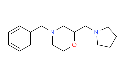 CAS No. 635699-06-8, 4-Benzyl-2-(pyrrolidin-1-ylmethyl)morpholine
