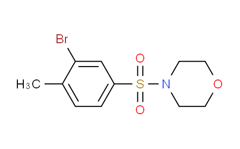 CAS No. 850429-74-2, 4-((3-Bromo-4-methylphenyl)sulfonyl)morpholine