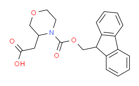 CAS No. 885273-95-0, 2-(4-(((9H-Fluoren-9-yl)methoxy)carbonyl)morpholin-3-yl)acetic acid