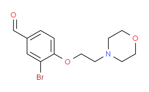CAS No. 258831-64-0, 3-bromo-4-(2-morpholinoethoxy)benzaldehyde