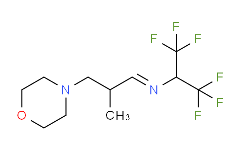 CAS No. 38112-27-5, (E)-N-(1,1,1,3,3,3-hexafluoropropan-2-yl)-2-methyl-3-morpholinopropan-1-imine